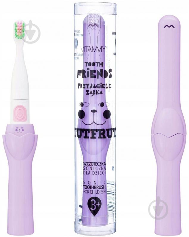 Электрическая зубная щетка детская Vitammy Tooth Friends purpleTutfrut TOW013598 - фото 2