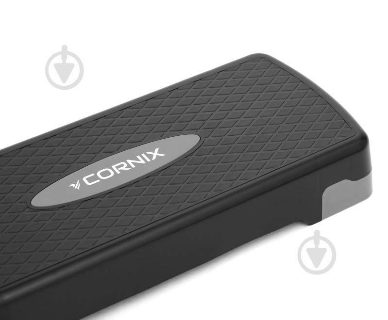 Степ-платформа Cornix 2-ступінчаста 68 х 28 х 10-15 см XR-0189 Black/Grey - фото 5