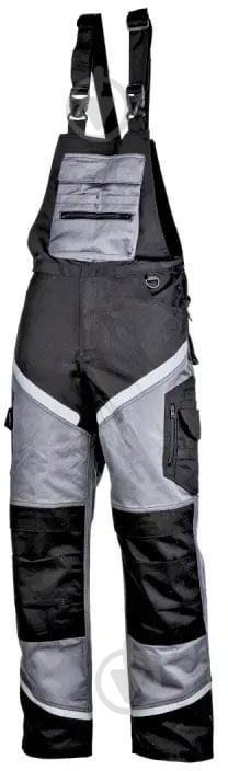Напівкомбінезон Lahti Pro р. 3XL зріст 188 L4061306 чорний із сірим - фото 1 Напівкомбінезон Lahti Pro р. 3XL зріст 188 L4061306 чорний із сірим - фото 1