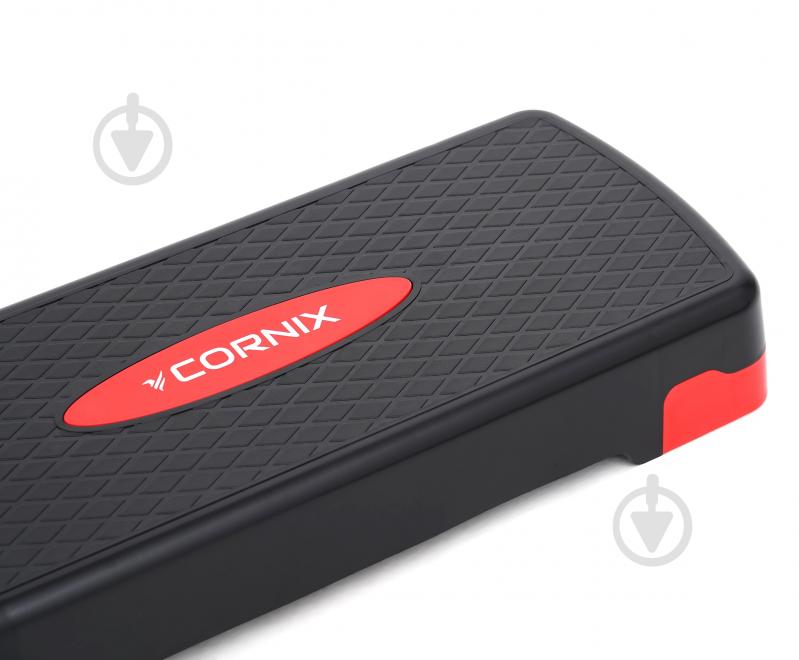 Степ-платформа Cornix 2-ступенчатая 68 х 28 х 10-15 см XR-0190 Black/Red - фото 2