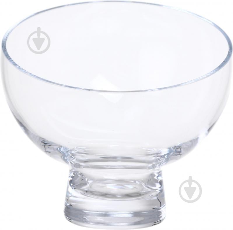 Ваза скляна Wrzesniak Glassworks Сфера скошена на ніжці 15 см прозора 15-848 - фото 3