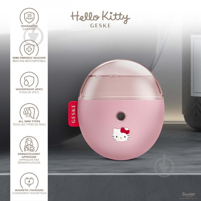 Електронний освіжувач GESKE для зволоження обличчя Facial Hydration Refresher 4 в 1 by Hello Kitty рожевий - фото 3 Електронний освіжувач GESKE для зволоження обличчя Facial Hydration Refresher 4 в 1 by Hello Kitty рожевий - фото 3