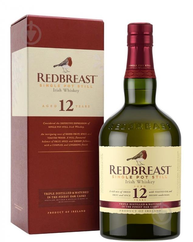 Виски Redbreast Redbreast 12 років 0,7 л - фото 1 Виски Redbreast Redbreast 12 років 0,7 л - фото 1