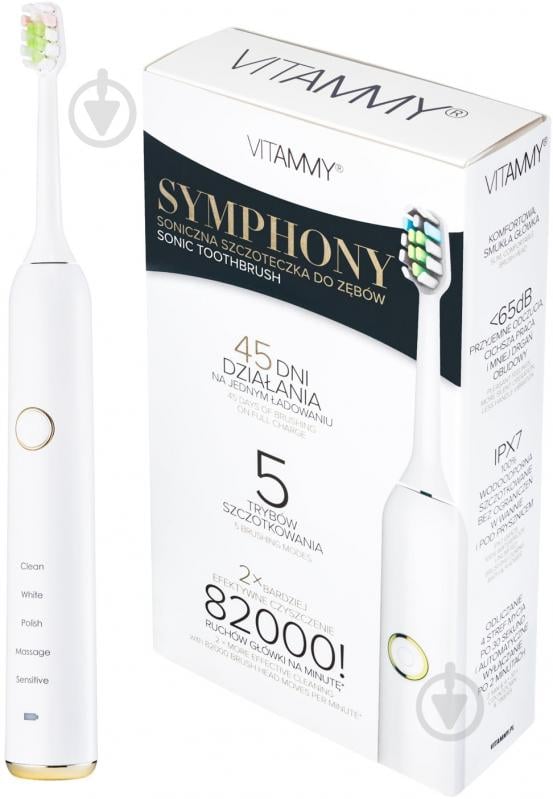 Електрична зубна щітка Vitammy Symphony White TOW014961 - фото 1