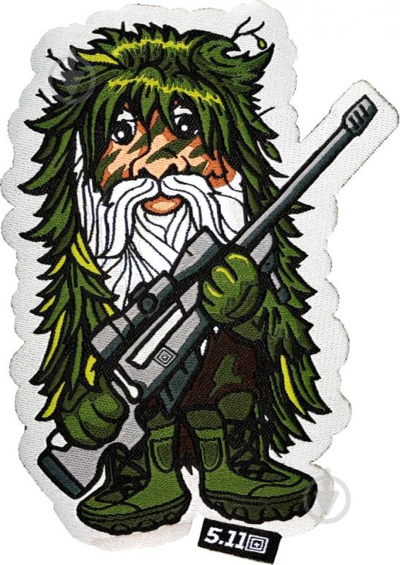 Нашивка 5.11 Tactical Sniper Gnome Patch 999 р. универсальный multicolor - фото 1