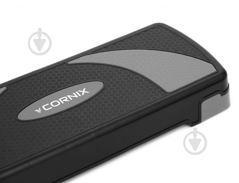 Степ-платформа Cornix 3-ступенчатая 78 х 29 х 10-20 см XR-0184 Black/Grey - фото 4