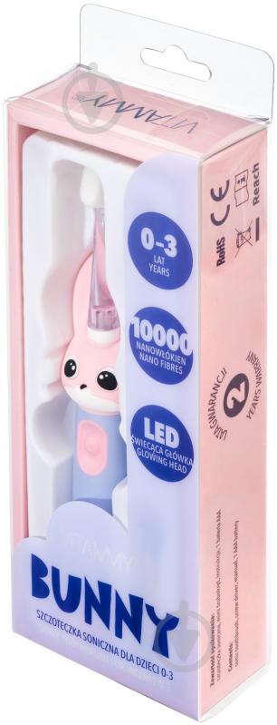 Електрична зубна щітка Vitammy Bunny Light Pink (від 0-3 років) TOW019485 - фото 6