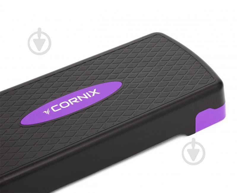 Степ-платформа Cornix 2-ступінчаста 68 х 28 х 10-15 см XR-0188 Black/Purple - фото 4