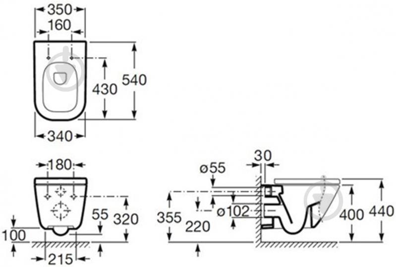 Унитаз подвесной ROCA Gap 346477000 - фото 2