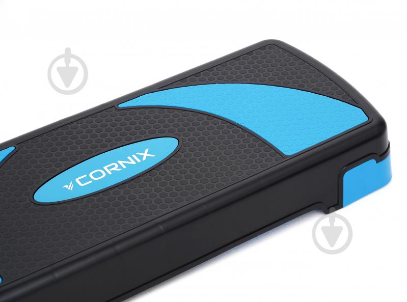 Степ-платформа Cornix 3-ступенчатая 78 х 29 х 10-20 см XR-0186 Black/Blue - фото 5