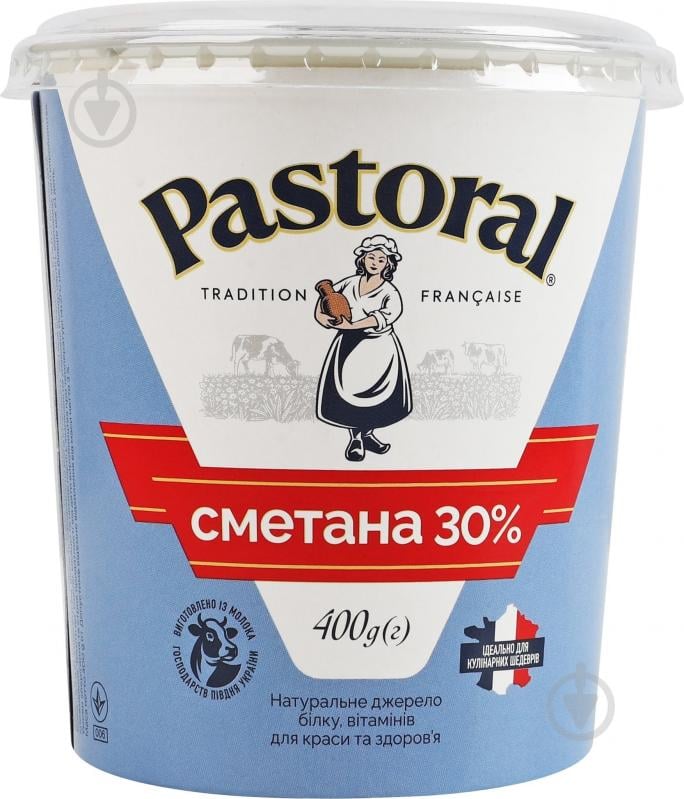 Сметана Pastoral 30% 400г - фото 3 Сметана Pastoral 30% 400г - фото 3