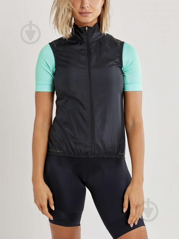 Велошорти Craft Essence Light Wind Vest W 1908793-999000 р.L чорний - фото 1