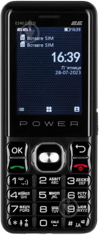 Мобільний телефон 2E E240 2023 Dual Sim black 688130251068 - фото 1