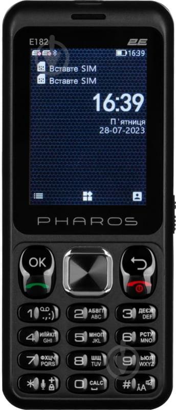 Мобільний телефон 2E E182 2023 Dual Sim black 688130245234 - фото 1