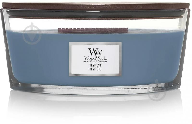 Свічка ароматична Woodwick Ellipse Tempest (Буря) 453г - фото 1