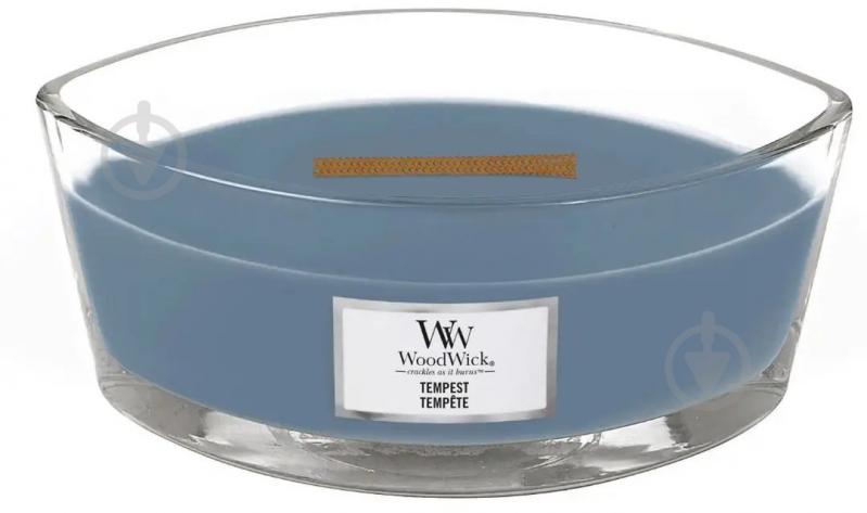 Свічка ароматична Woodwick Ellipse Tempest (Буря) 453г - фото 2