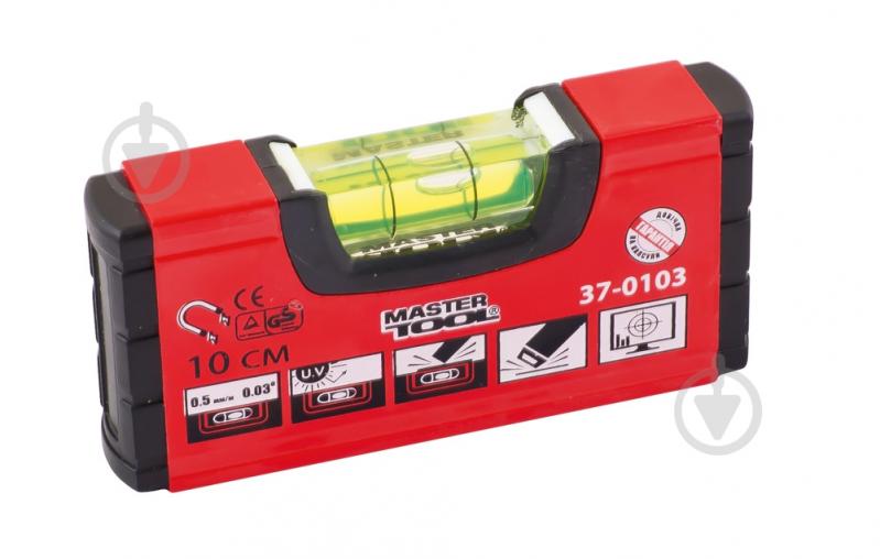 Уровень 10 см MASTERTOOL 1 капсула 37-0103 - фото 1