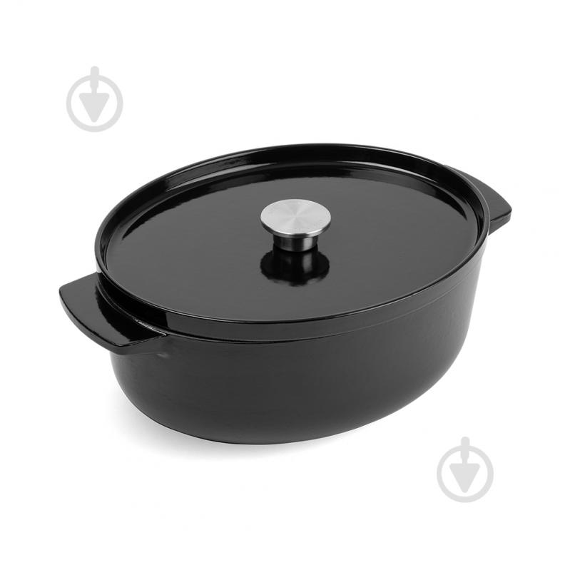 Утятница с крышкой 5,6 л черная (CC006064-001) KitchenAid - фото 1