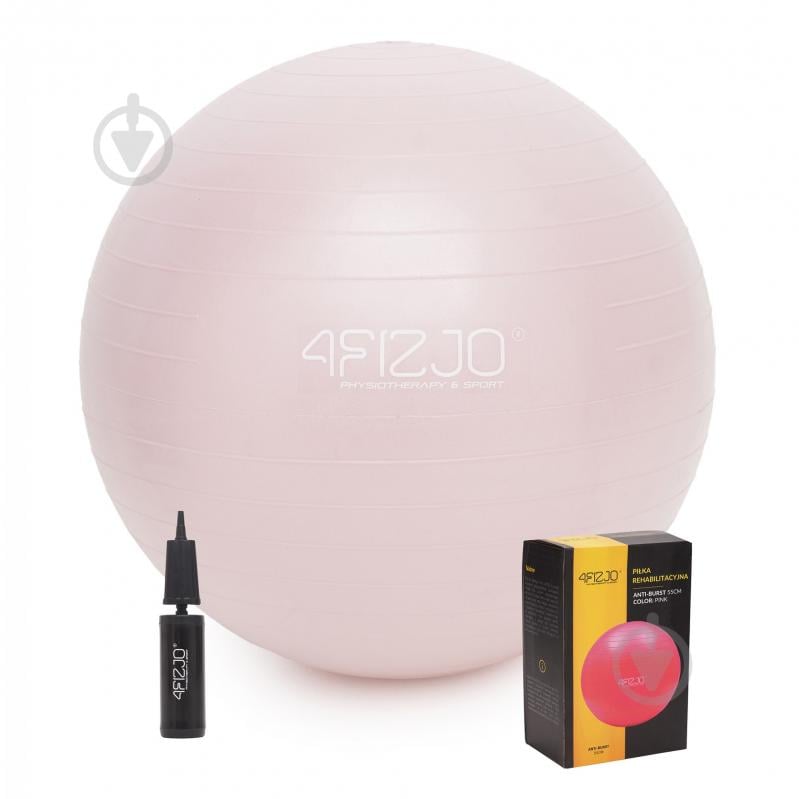 Мяч для фитнеса 4fizjo (фитбол) Anti-Burst Pink (P-5907739316271) d55 см 4FJ0398 - фото 1