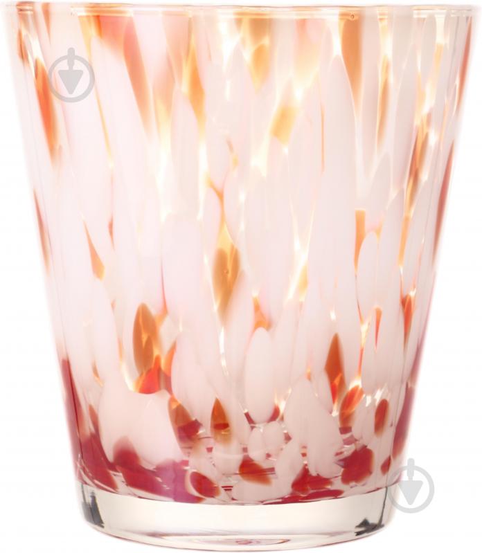 Ваза скляна Wrzesniak Glassworks Confetti 16 см помаранчева 27-1061C - фото 3