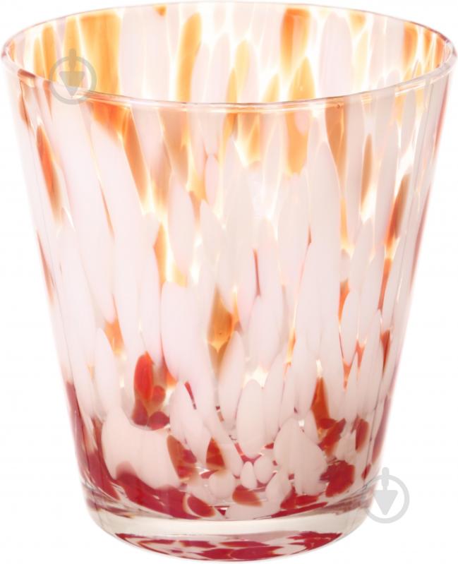 Ваза скляна Wrzesniak Glassworks Confetti 16 см помаранчева 27-1061C - фото 1