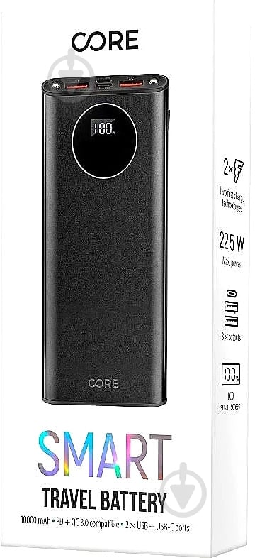 Повербанк CORE Forever QC3.0 10000 mAh black (FC-01) - фото 2