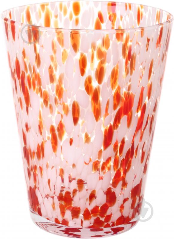 Ваза скляна Wrzesniak Glassworks Confetti 24 см помаранчева 27-1061D - фото 1