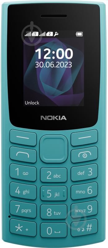 Мобільний телефон Nokia 105 2023 Single Sim cyan - фото 2