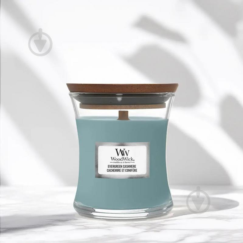 Свічка ароматична Woodwick Mini Evergreen Cashmere (Вічнозелений Кашемір) 85г - фото 2