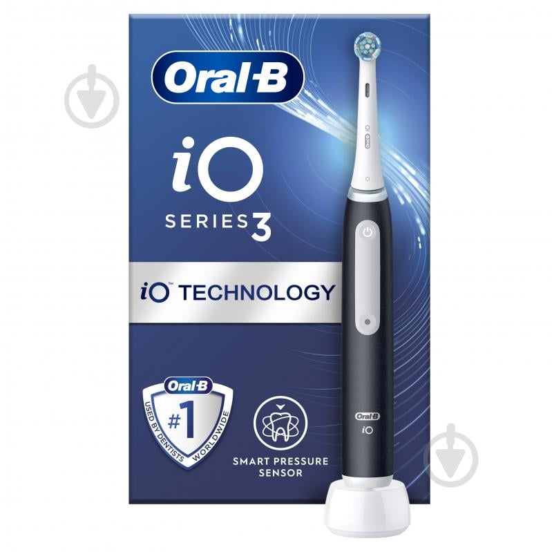 Електрична зубна щітка Oral-B iO Серія 3 чорна - фото 1