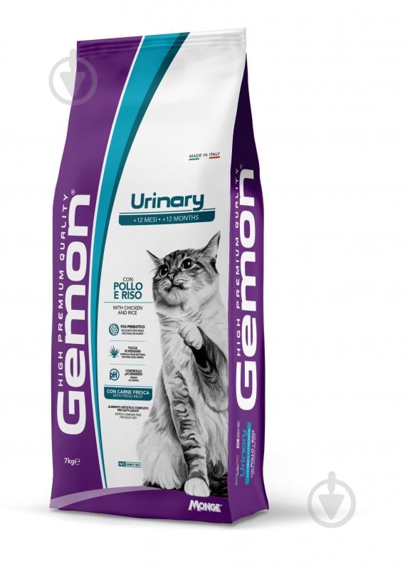 Корм сухой GEMON Urinary курица с рисом 7 кг - фото 1
