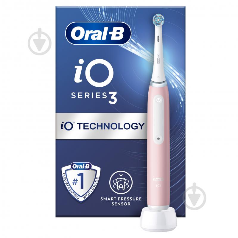 Электрическая зубная щетка Oral-B iO Серия 3 Розовая - фото 1