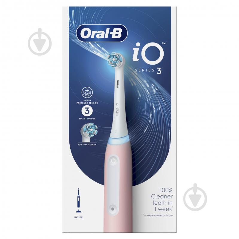 Электрическая зубная щетка Oral-B iO Серия 3 Розовая - фото 2