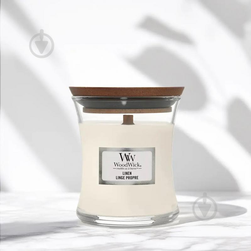 Свічка ароматична Woodwick Mini Linen (Льон) 85г - фото 2