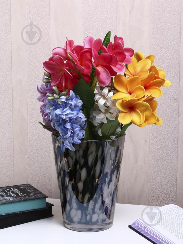 Ваза скляна Wrzesniak Glassworks Confetti 24 см чорно-біла 27-1061D - фото 6