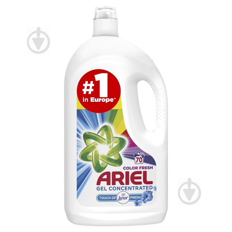 Гель для машинной и ручной стирки Ariel Touch Of Lenor Color 3,85 л - фото 1