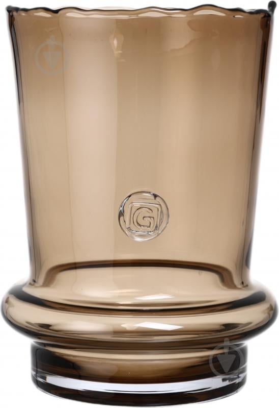 Ваза стеклянная Wrzesniak Glassworks Stamp 30 см коричневая 17-11364 - фото 3 Ваза стеклянная Wrzesniak Glassworks Stamp 30 см коричневая 17-11364 - фото 3