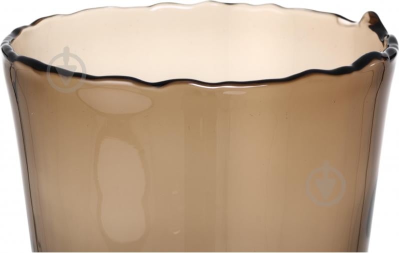 Ваза стеклянная Wrzesniak Glassworks Stamp 30 см коричневая 17-11364 - фото 4 Ваза стеклянная Wrzesniak Glassworks Stamp 30 см коричневая 17-11364 - фото 4