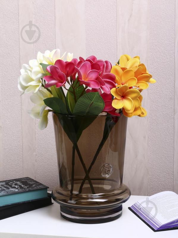 Ваза стеклянная Wrzesniak Glassworks Stamp 30 см коричневая 17-11364 - фото 5 Ваза стеклянная Wrzesniak Glassworks Stamp 30 см коричневая 17-11364 - фото 5