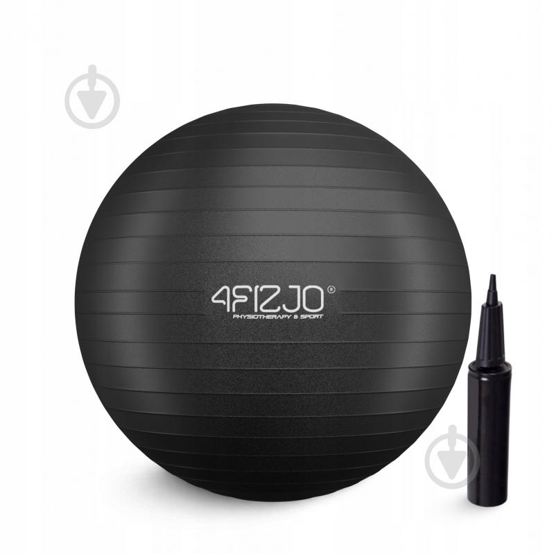 М'яч для фітнесу 4fizjo (фітбол) Anti-Burst Black (P-5907739316349) d65 см 4FJ0400 - фото 8