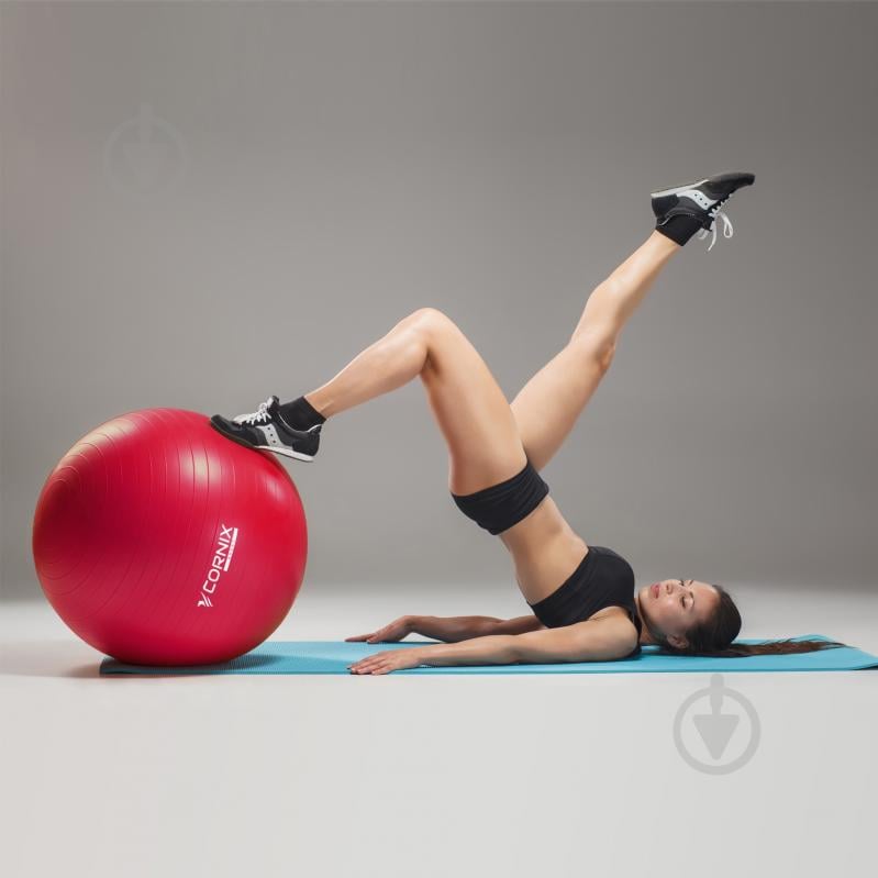Мяч для фитнеса Cornix (фитбол) Anti-Burst Red d75 см XR-0028 - фото 8