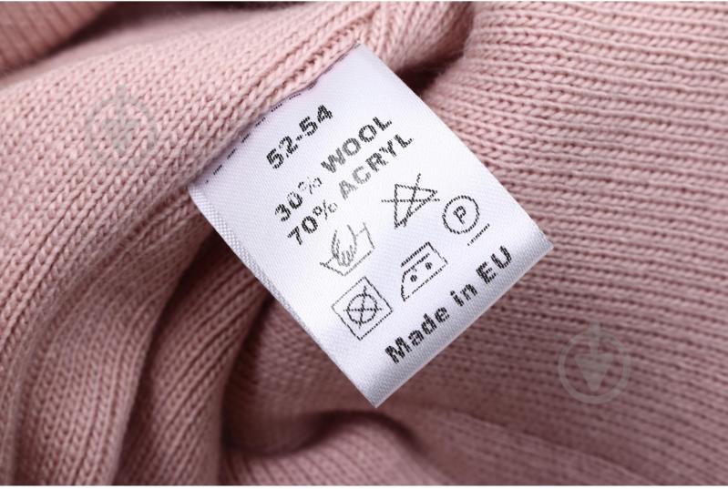 Шапка Pompona р. 52-54 24WP29 пудра - фото 3