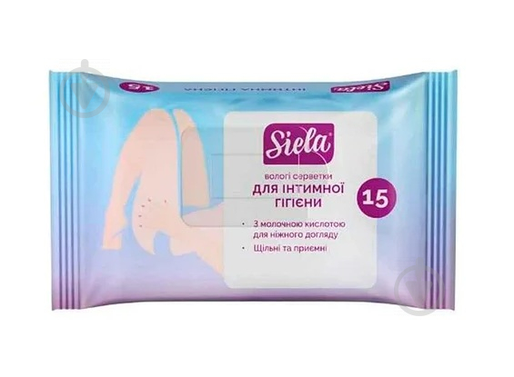 Влажные салфетки SIELA для интимной гигиены (набор 2 упаковки) 15 шт. - фото 1