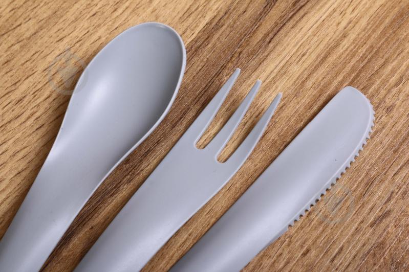 Набор столовых приборов Practic Вailango (вилка, ложка, нож) серый - фото 5 Набор столовых приборов Practic Вailango (вилка, ложка, нож) серый - фото 5