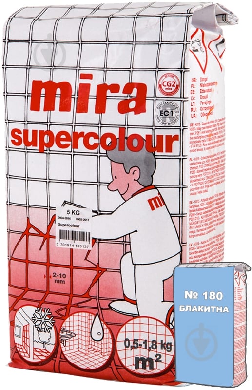 Фуга Mira Supercolour 180 5 кг блакитний - фото 1