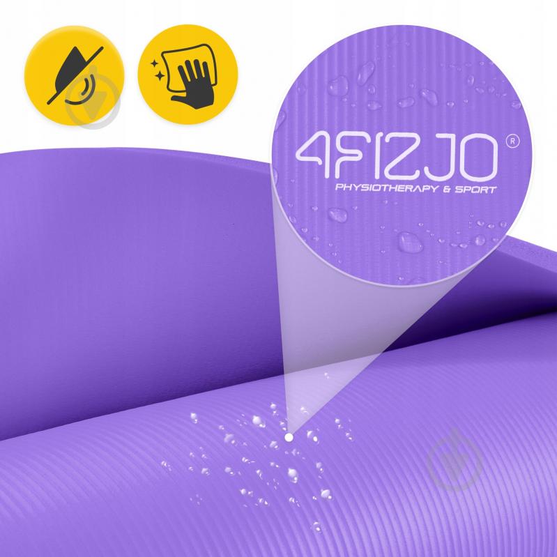 Килимок для йоги та фітнесу 4fizjo 180x60x1 см NBR Violet (P-5907222931530) фіолетовий - фото 8