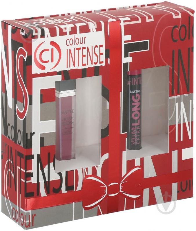 Подарочный набор для женщин Colour Intense Тушь Long Lasting + Matte cream gloss №04 Фиалка - фото 1