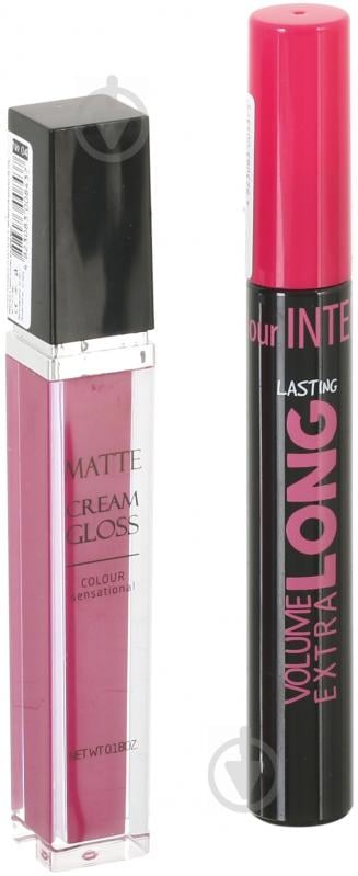 Подарочный набор для женщин Colour Intense Тушь Long Lasting + Matte cream gloss №04 Фиалка - фото 3