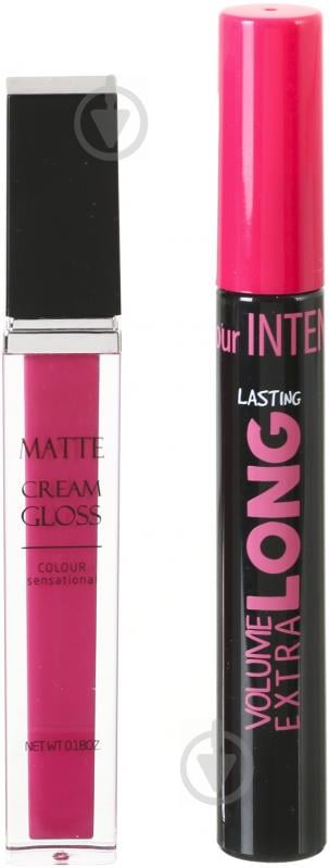 Подарочный набор для женщин Colour Intense Тушь Long Lasting + Matte cream gloss №04 Фиалка - фото 2