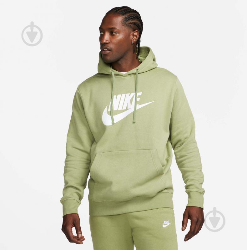 Джемпер Nike CLUB HOODIE PO BB GX BV2973-334 р. L зеленый - фото 1